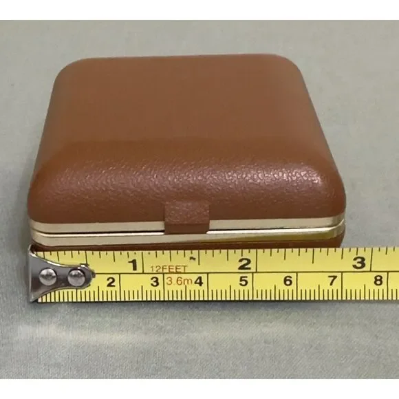 Vintage Ingraham Luminous Folding Travel Alarm Clock Beveled Glass 1960's Works - Picture 6 of 6